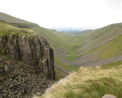 High Cup Nick looking down the valley