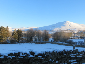 Dufton Pike in the snow